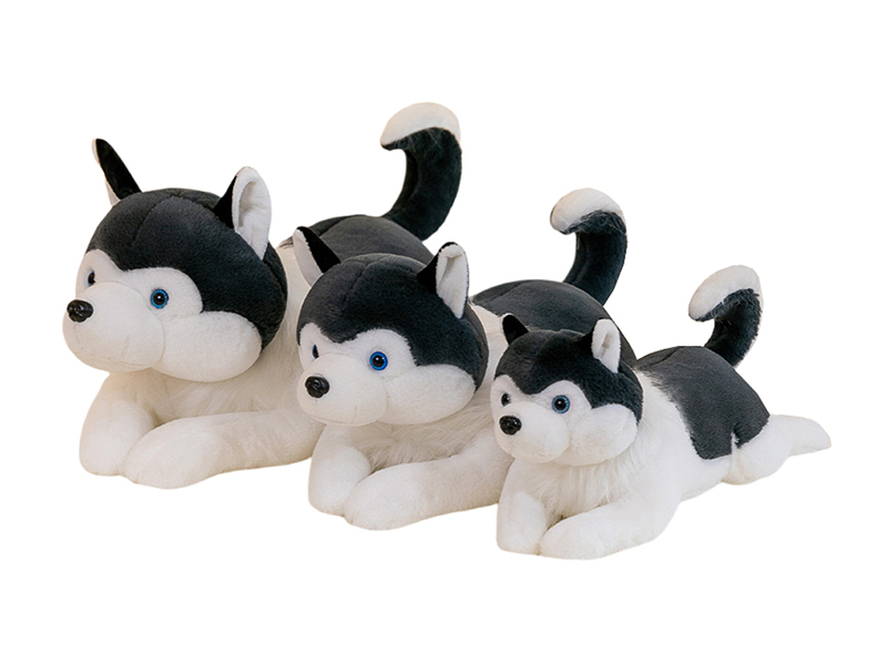 90CM Simulated Husky Plush Pillow Doll