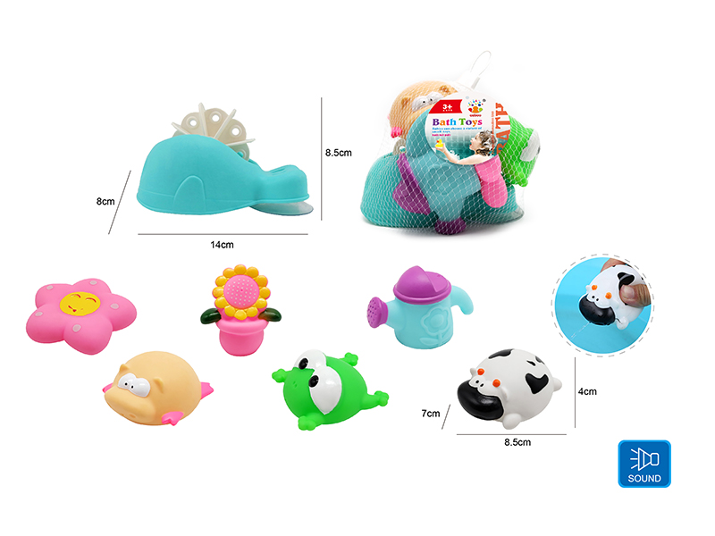 Cute Animals Kids Bath Toy Set