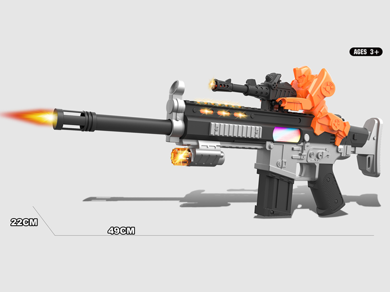 B/O Eight Tone Gun With Light Music