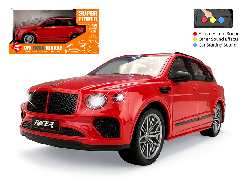 1:16 Friction Simulation Car Model With Sound And Lights(Bentley Bentayga)