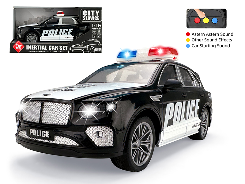 1:16 Friction Police Car With Lights And Sound(Bentley Bentayga)