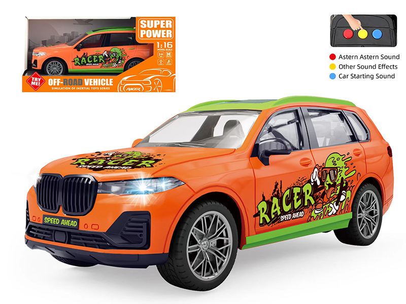 1:16 Friction Graffiti Simulation Car Model With Sound And Lights