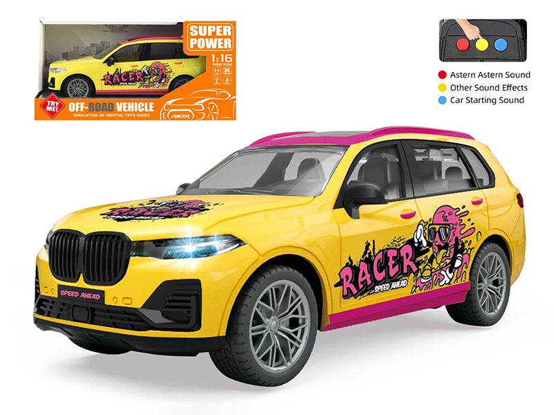 1:16 Friction Graffiti Simulation Car Model With Sound And Lights