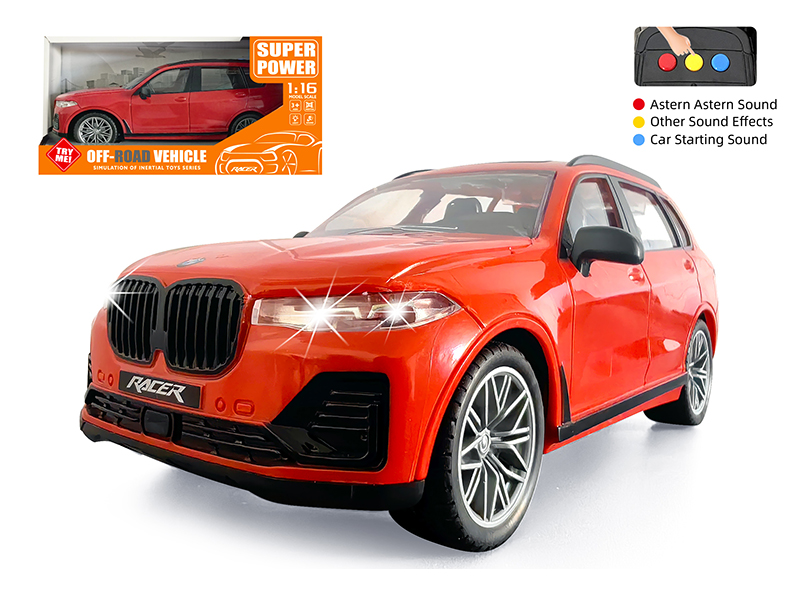 1:16 Friction Simulation Car Model With Sound And Lights(BMW X7)