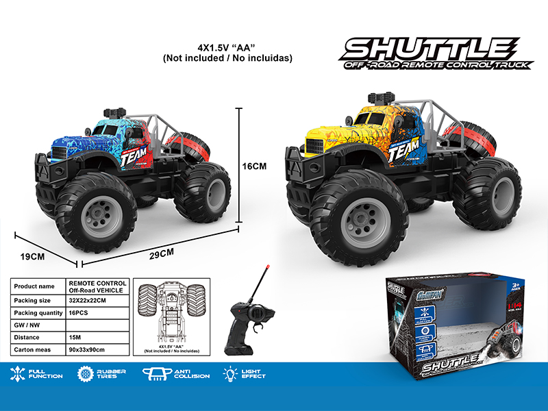 27MHZ 4CH R/C High Speed Large Wheel Tractor