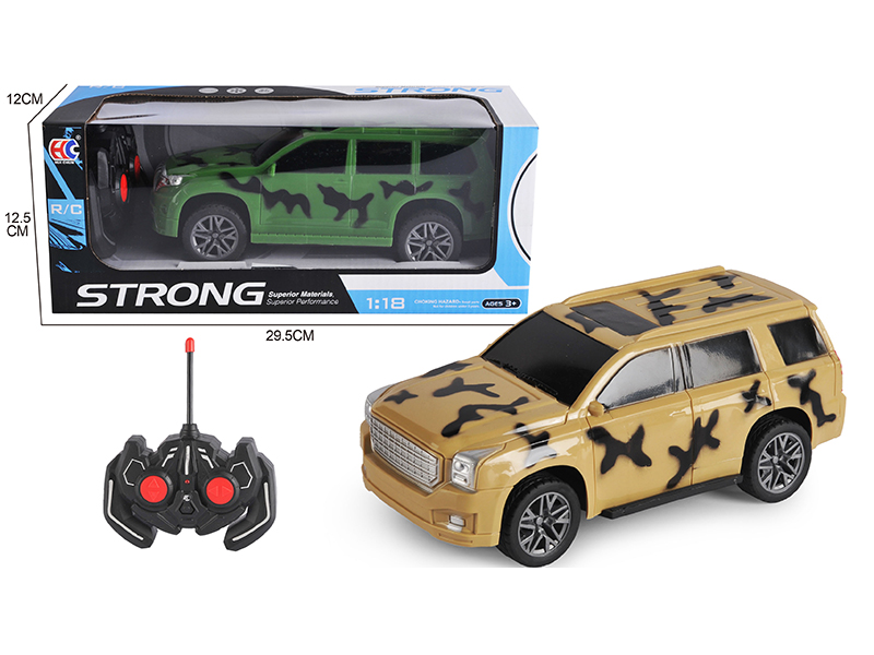 1:18 GMC 4-Channel Remote Control Camouflage Car
