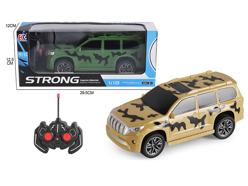 1:18 Prado 4-Channel Remote Control Camouflage Car
