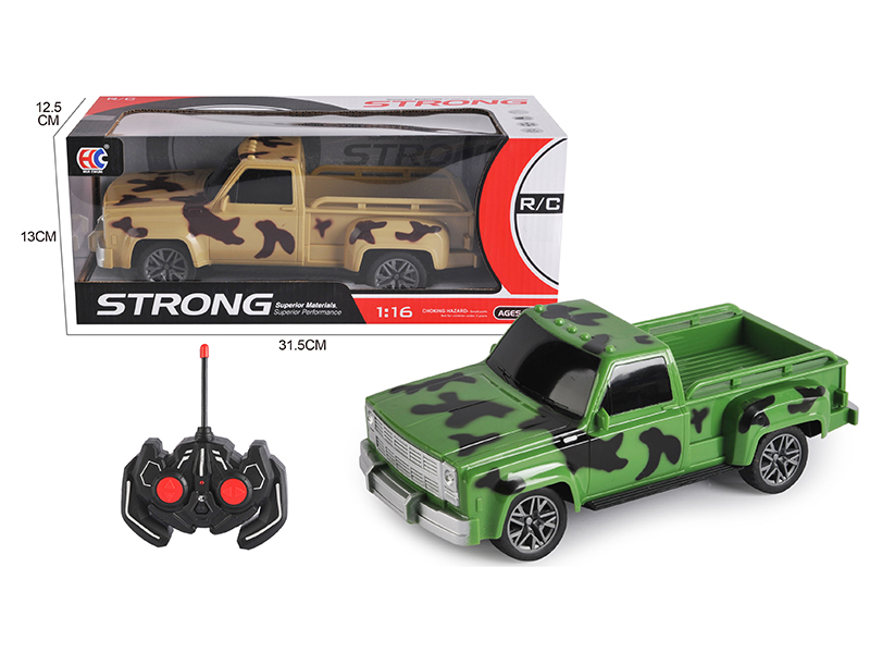 1:16 GMC 4-Channel Remote Control Camouflage Pickup Truck