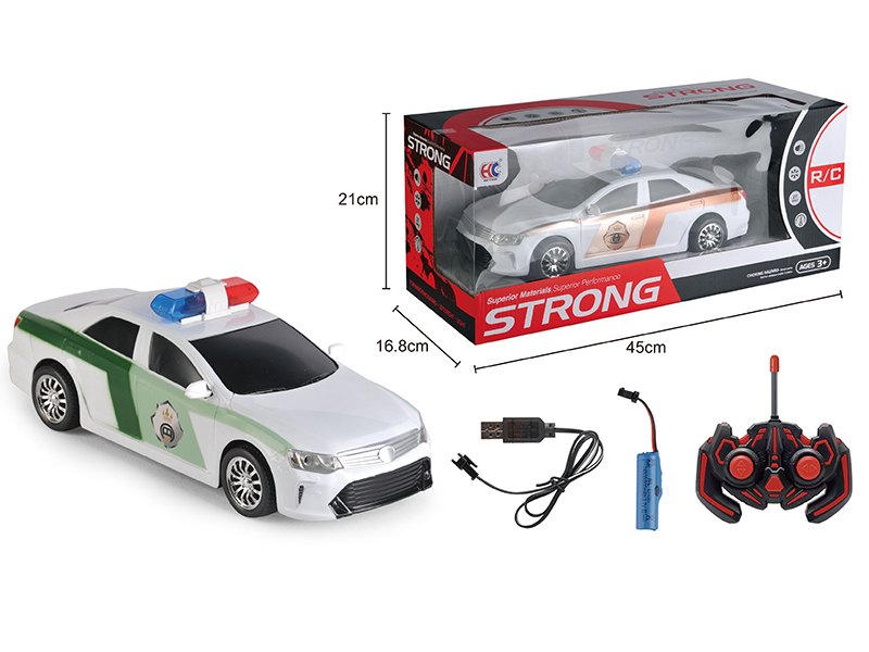 1:12 Camry 4-Channel Remote Control Police Car
