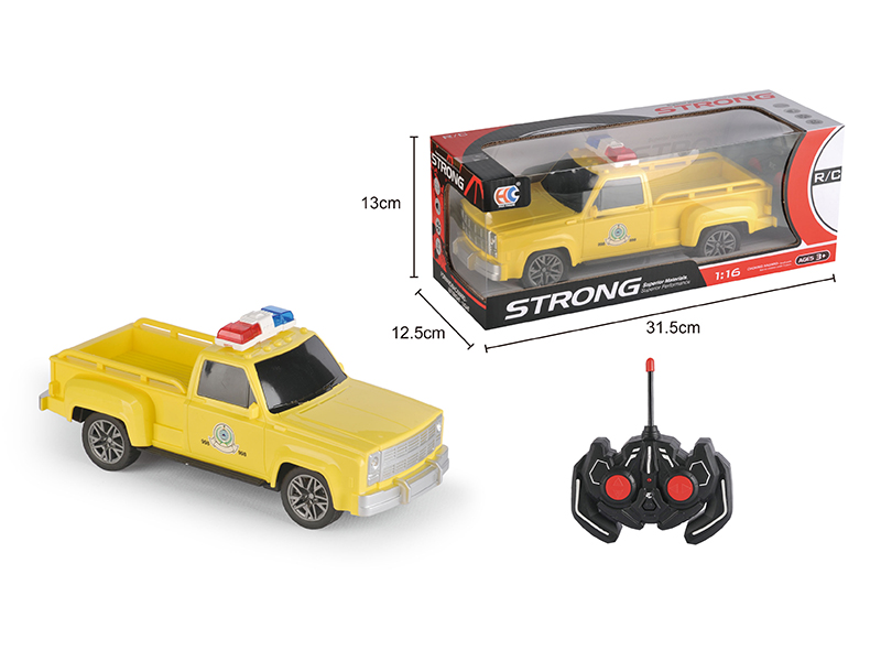 1:16 GMC 4-Channel Remote Control Pickup Police Car
