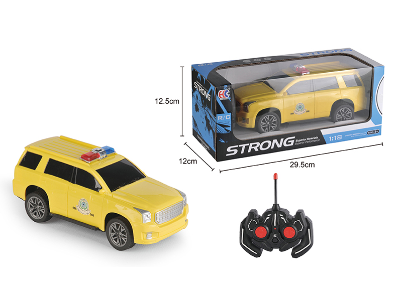 1:18 GMC 4-Channel Remote Control Police Car