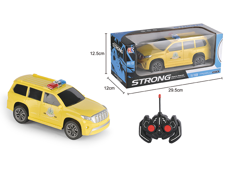 1:18 Prado 4-Channel Remote Control Police Car