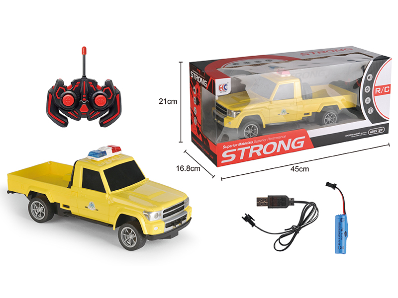 1:12 4-Channel Remote Control Pickup Police Car