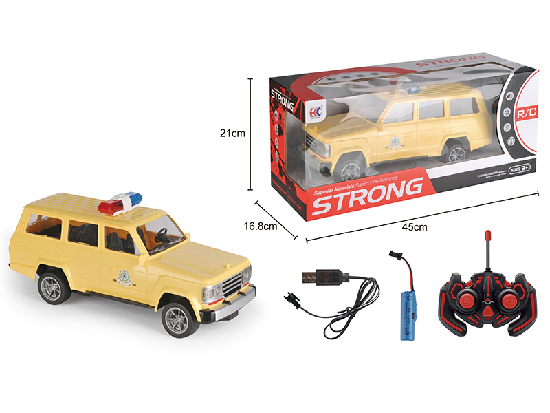 1:12 Land Cruiser 4-Channel Remote Control Police Car