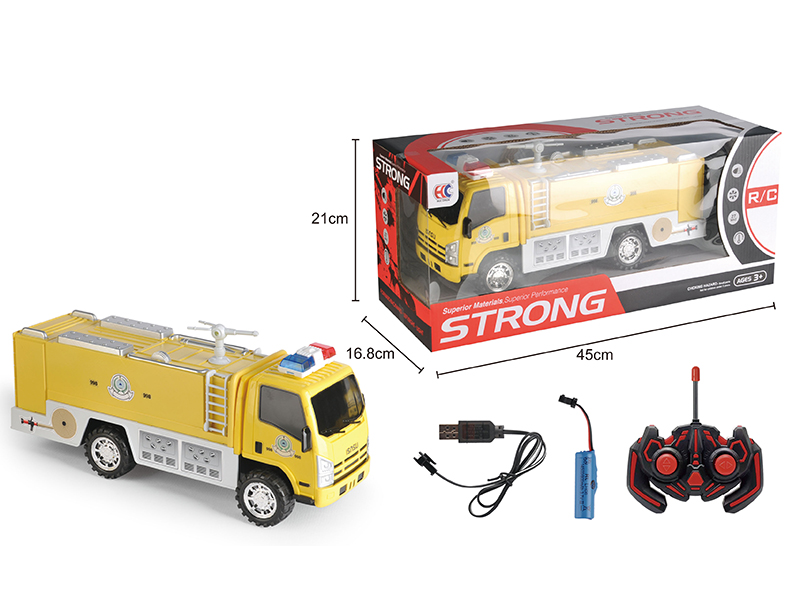 1:12 4-Channel Remote Control Fire Engine