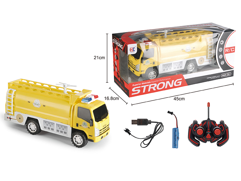 1:12 4-Channel Remote Control Fire Engine
