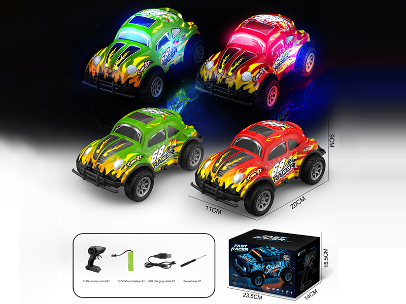 2.4G Remote Control PVC Beetle Car With Lights