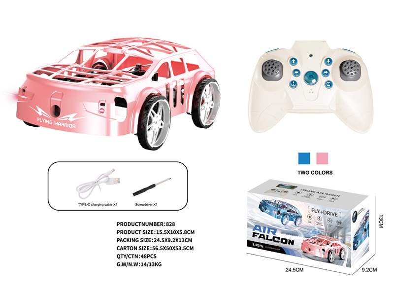 2.4G Remote Control Fly + Drive Car 2 In 1