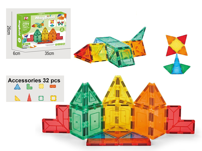 32PCS Magnetic Colored Window Magnetic Sheet