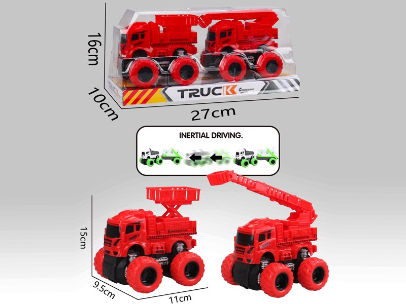 Friction Tractor Fire Truck
