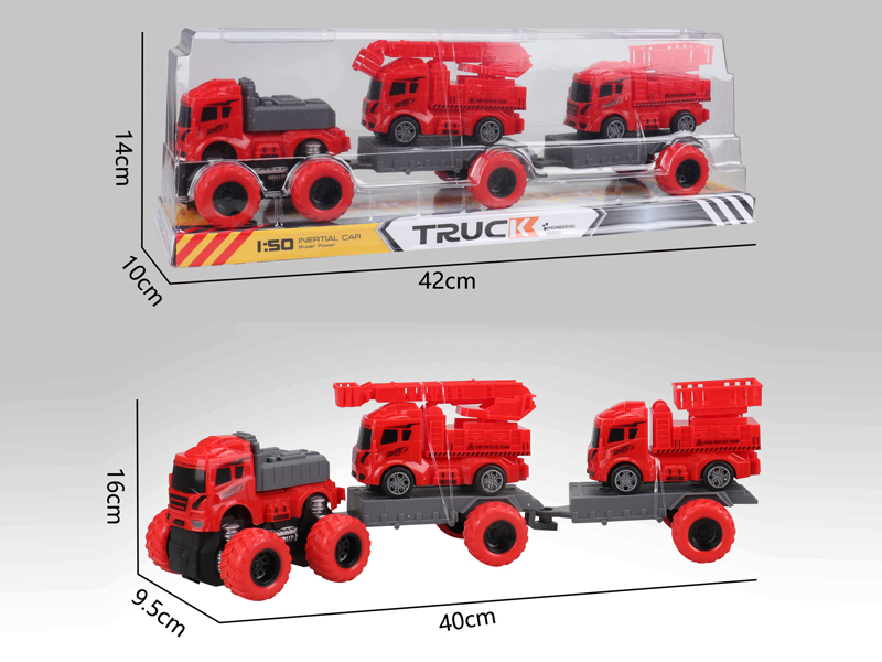 Friction Tractor Engineering Fire Truck