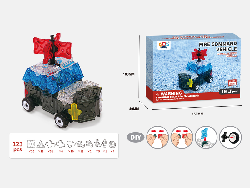 123PCS Command Vehicle Building Blocks
