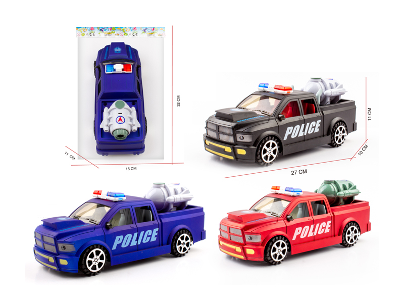 1:16 Dodge Ram Friction Pickup Police Car
