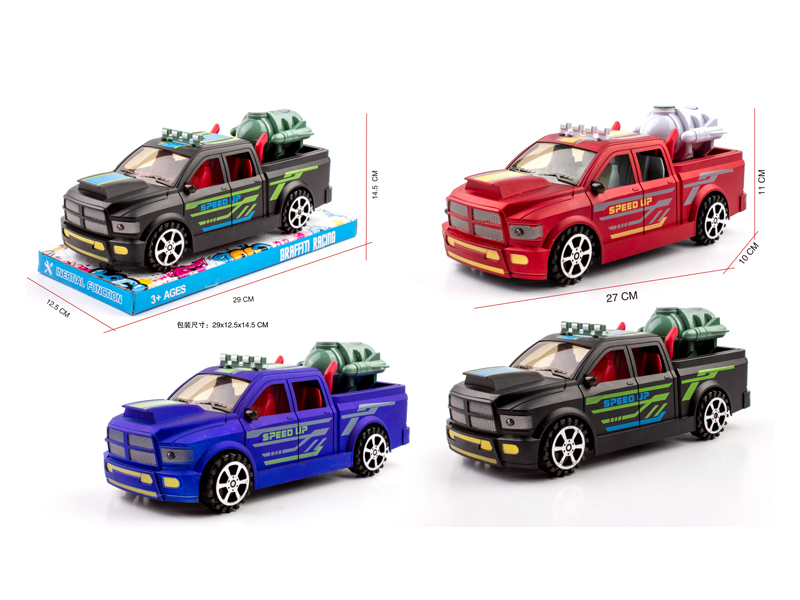 1:16 Dodge Ram Friction Pickup Racing Car