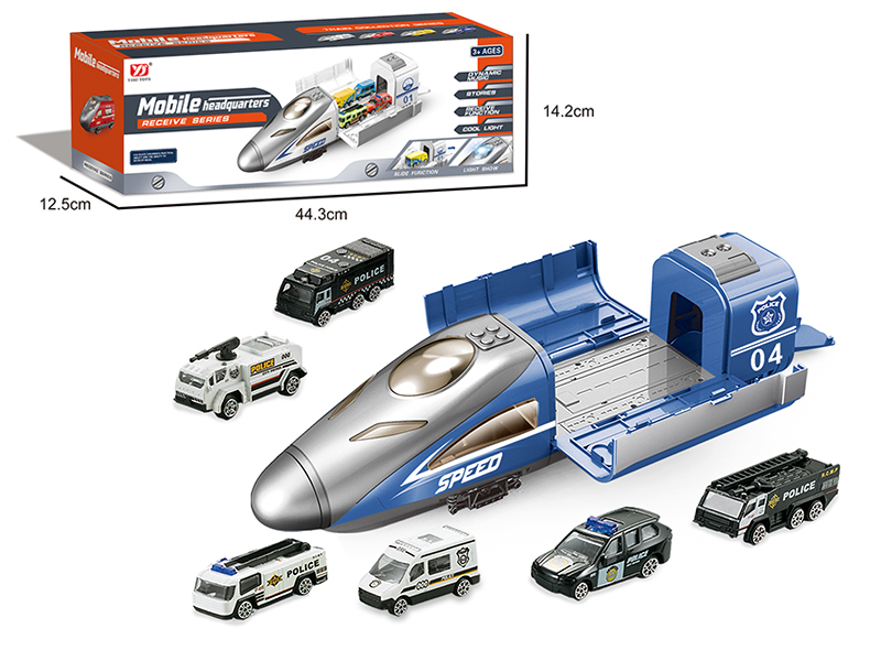 Friction Police Series Storage Train(Light, Music)
