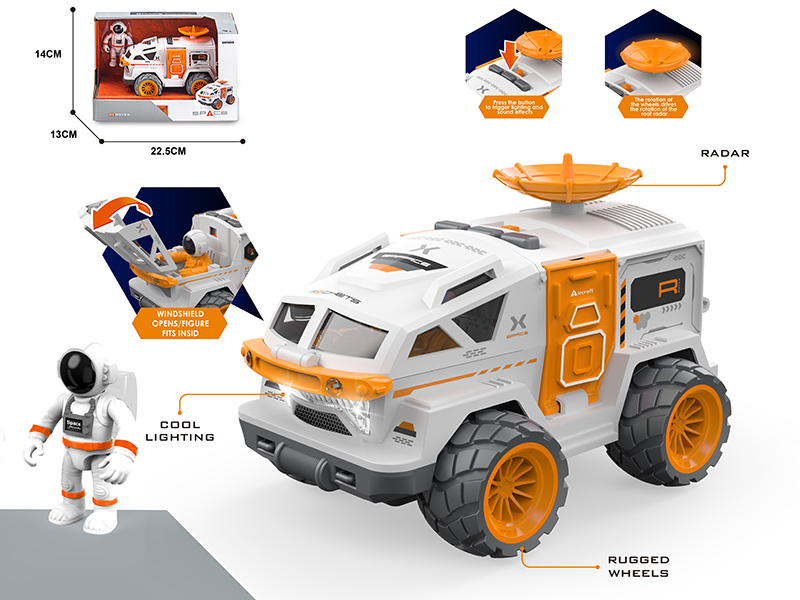 Friction Space Car With Sound And Lights