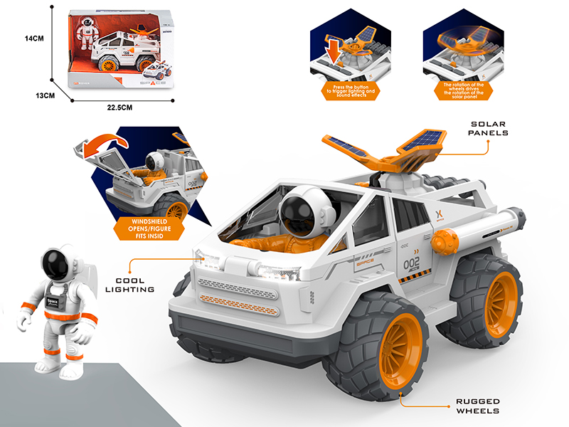 Friction Space Car With Sound And Lights