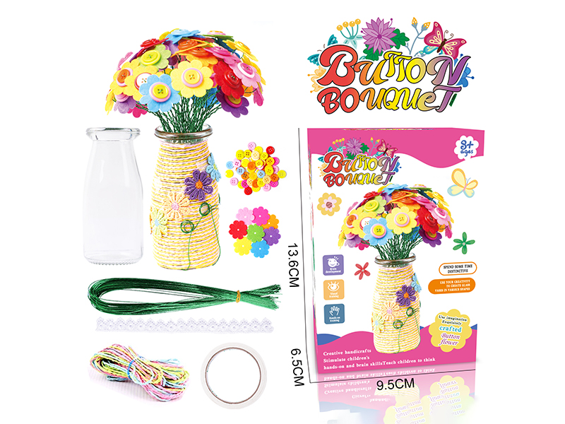 DIY Button Bouquet-Gesang Flower