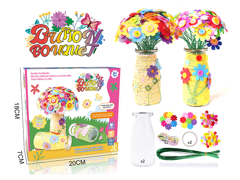 DIY Button Bouquet-Gesang Flower/Sunflower