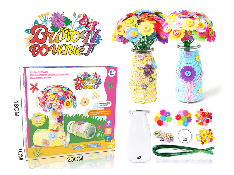 DIY Button Bouquet-Gesang Flower/Carnation