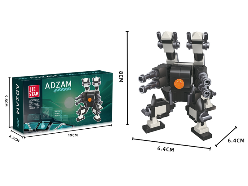 83PCS Adam Cannon Building Blocks