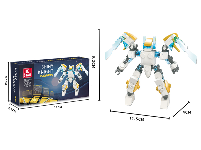 84PCS Shining Knight Building Blocks