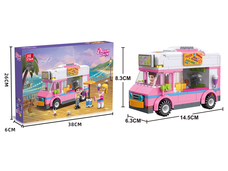 251PCS Food Truck Building Blocks
