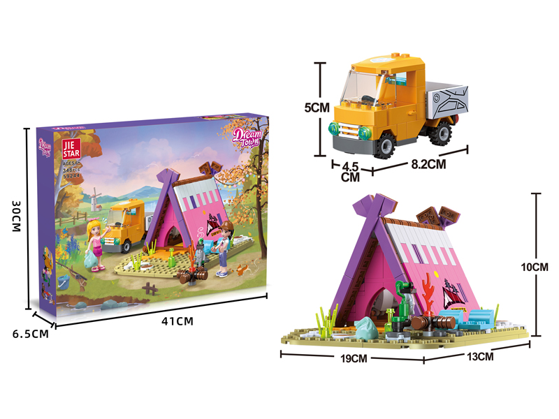 348PCS Camp Building Blocks