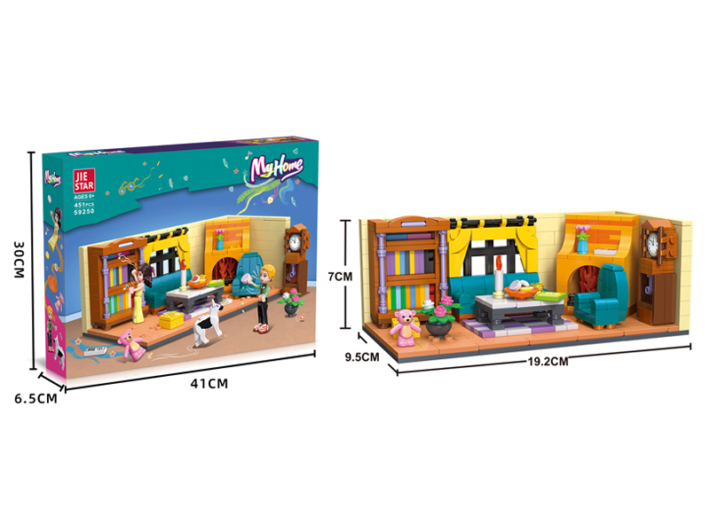 451PCS Living Room Building Blocks