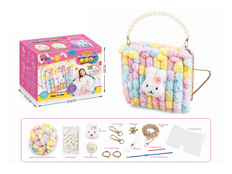 DIY Plush Crossbody Bag