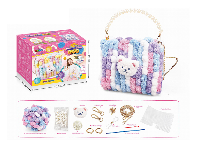 DIY Plush Crossbody Bag