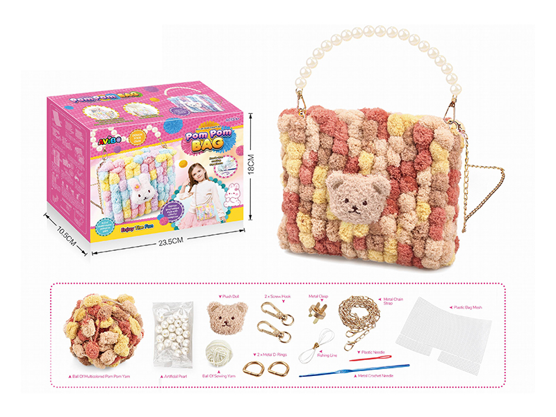 DIY Plush Crossbody Bag