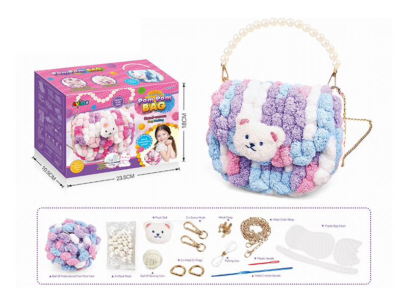 DIY Plush Crossbody Bag