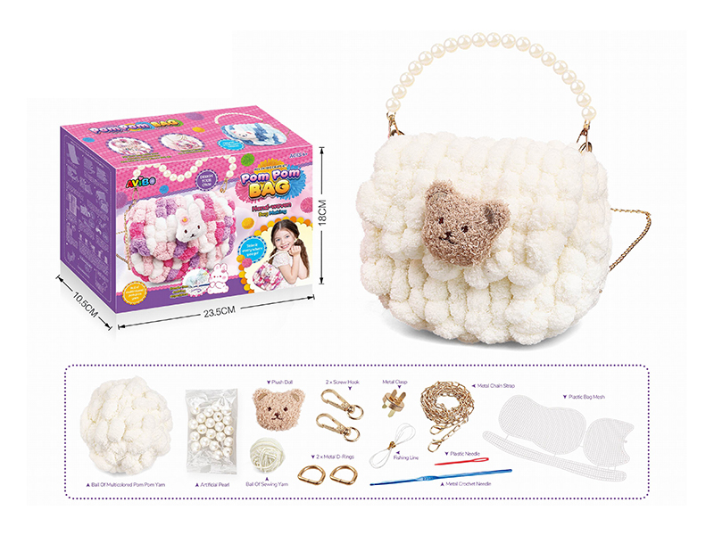 DIY Plush Crossbody Bag