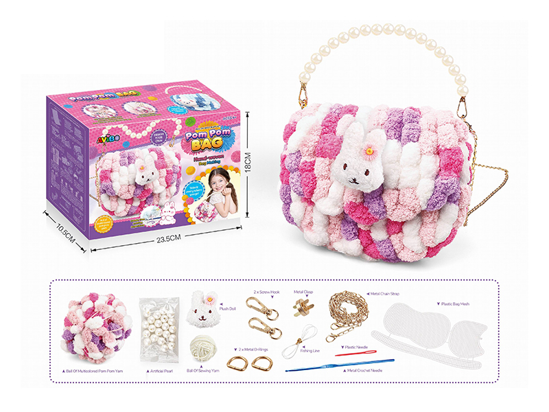 DIY Plush Crossbody Bag