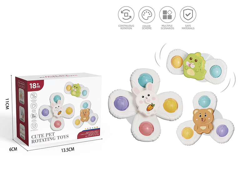 Sucker Top Toy 3pcs