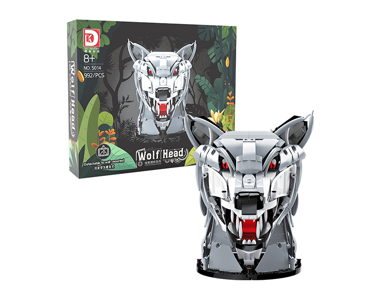 Wolf Head Ornament Building Blocks 992+PCS