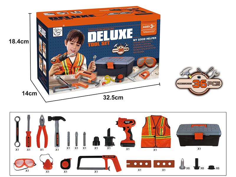 Storage Box Simulation Tool Set 36pcs