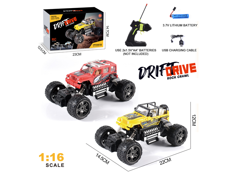 1:16 4CH R/C Jeep/Wrangler Climbing Vehicle