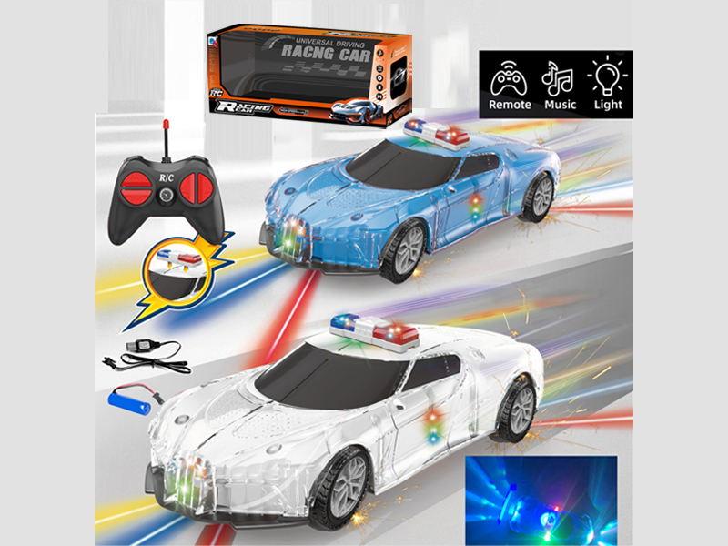 4CH R/C Transparent Shell Police Car With Sound And Light